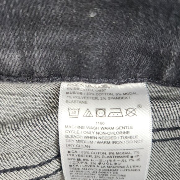 Banana Republic Jeans Women's 31/12 Bootcut Black Denim Pants Stretch Flare - Picture 11 of 13